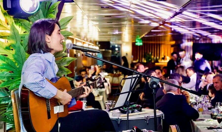 Bosphorus Dinner Cruise & Dance Shows with Private Table - Setting out beneath Istanbul’s lights