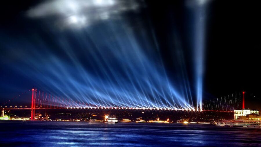 Bosphorus: Dinner Cruise with Live Performances Experience - Setting sail after dark on the Bosphorus