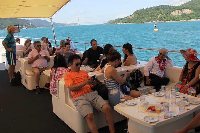 Bosphorus Luxury Lunch Cruise & Black Sea Swimming Experience - Crossing beneath the Fatih Sultan Mehmet Bridge