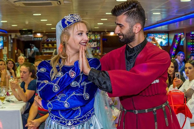 Bosphorus Sightseeing Cruise with Turkish Live Show and Dinner - The Bosphorus after dark is the main event