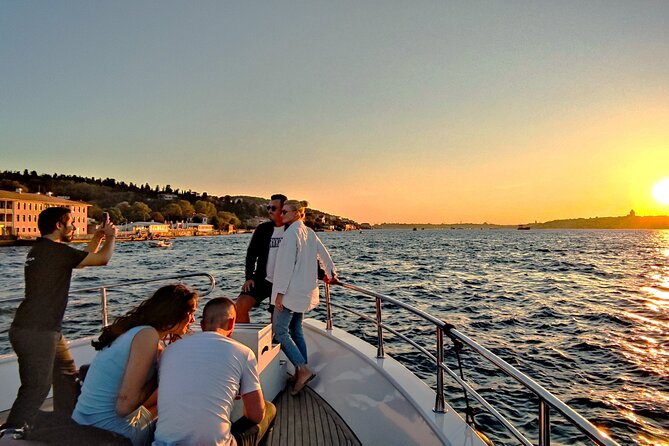 Bosphorus Sunset: An Enchanting Yacht Cruise in Istanbul - Under the Bosphorus Bridge toward Rumeli Fortress