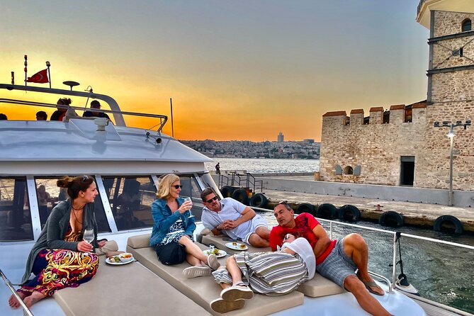 Bosphorus Sunset Yacht Cruise with Snacks and Live Guide - Dolmabahçe Palace and the European shore