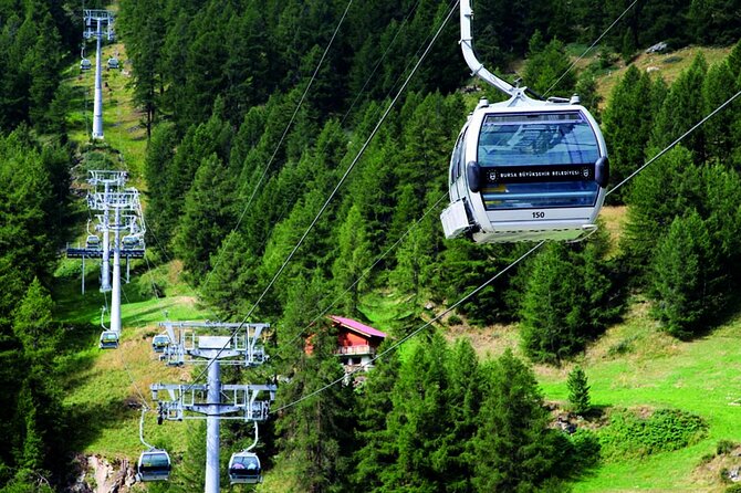 Bursa Day Trip from Istanbul with Uludag Cable Car Experience - The Uludag cable car ride toward Bursa