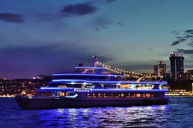 Dinner Cruise with Turkish Show in Istanbul - The Bosphorus at night: bridges, towers, and palaces