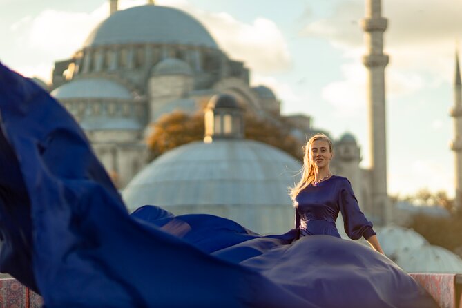 Flying Dress Photography on an Iconic Rooftop in Istanbul - Choosing a flying or traditional dress