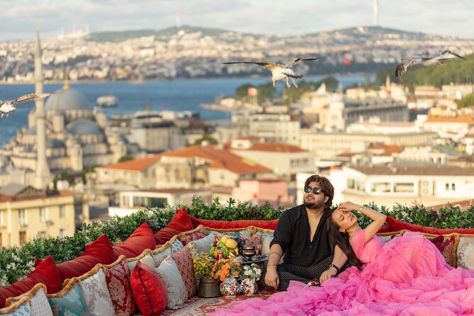 Flying Dress Photography on an Iconic Rooftop in Istanbul - Photo delivery and retouching