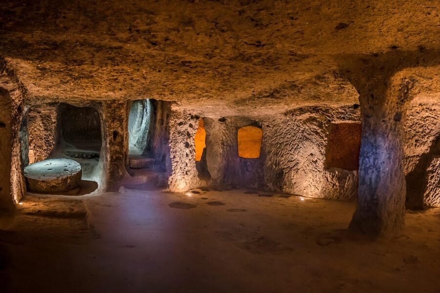 From Istanbul: 2-Day Cappadocia Trip w/ Flight and Transfers - Özkonak Underground City shows the practical side of Cappadocia