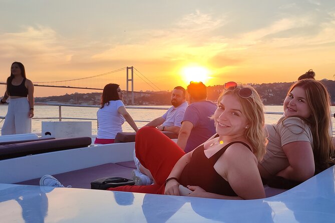Guided Bosphorus Sunset Cruise on Luxurious Yacht - Small Group Cruise - Under the Bosphorus Bridge