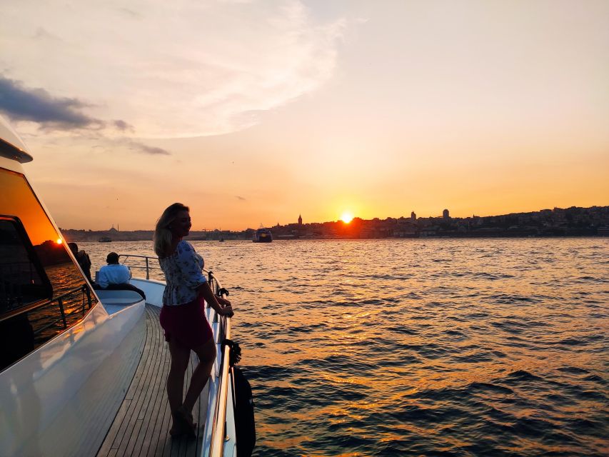 Guided Dolmabahce Palace Tour with Bosphorus Sunset Cruise - From palace road to open water