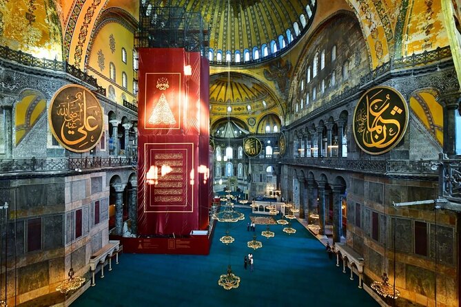 Hagia Sophia, Bosphorus cruise, Blue Mosque, Guided - Small Group - Grand Bazaar: fascinating, crowded, and sales-driven