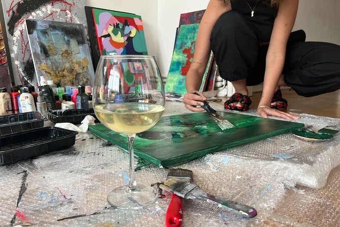 Istanbul Art Escape Wine and Paint at Local's Home - What Ecem adds as host and artist