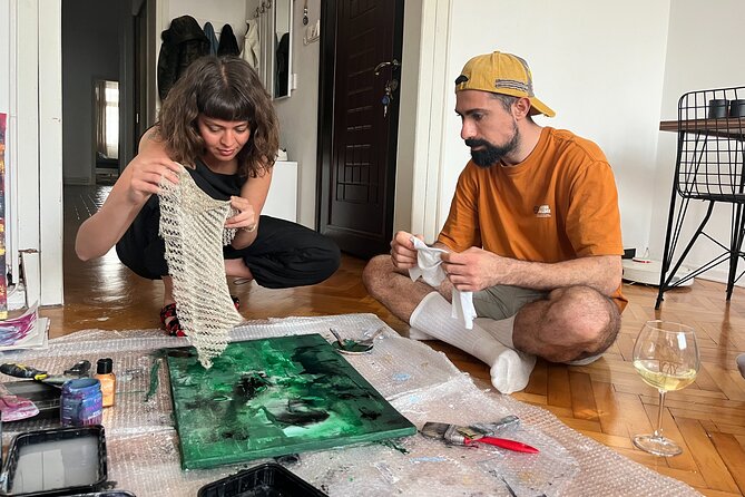 Istanbul Art Escape Wine and Paint at Local's Home - The Beşiktaş Saturday Market connection