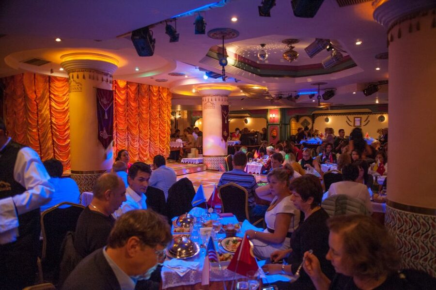 Istanbul: Belly Dancing, Show, & Dinner at Sultana’s Ticket - Taking your seat for the three-course dinner