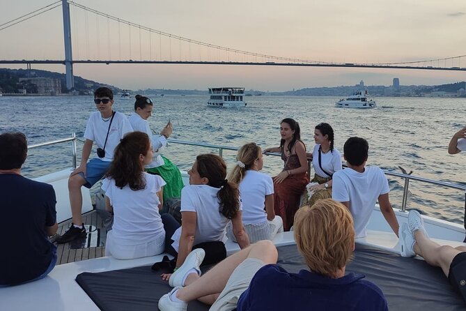 Istanbul Bosphorus Boat Cruise Tour ( MORNİNG or SUNSET ) - Beneath the Bosphorus Bridge toward Rumeli Fortress