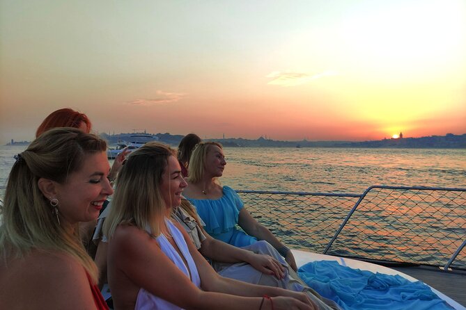 Istanbul Bosphorus Sunset Cruise with Wine on a Luxury Yacht - A small yacht instead of a packed ferry