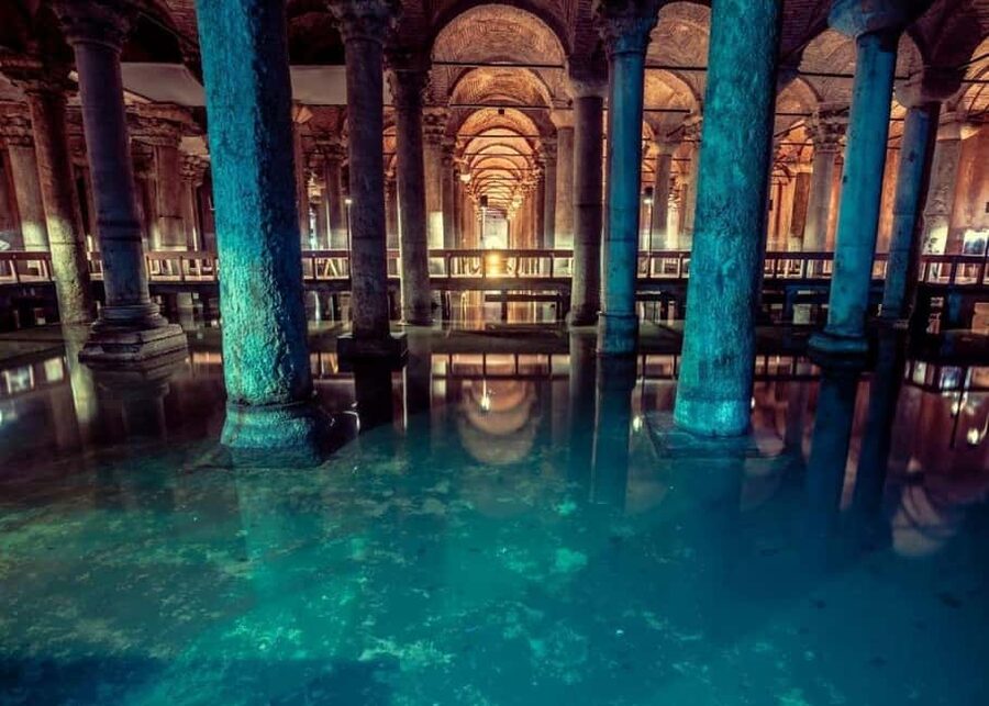 Istanbul Combo: Topkapi Palace & Basilica Cistern - The Basilica Cistern below Istanbul