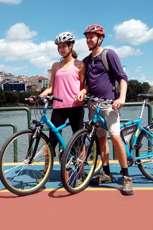 Istanbul: Eurasia Bike & Boat Half-Day Tour - A tea break with Princes’ Islands in view