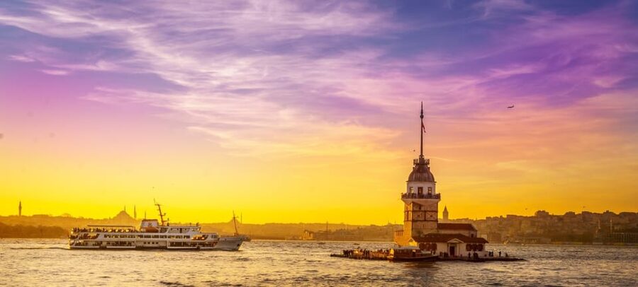 Istanbul Half-Day Tour and Bosphorus Cruise - Maiden’s Tower from the water