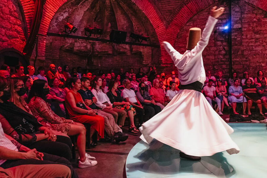 Istanbul: Hodjapasha Whirling Dervishes Show & Exhibition - The seven-part Sema and the meaning of the turning