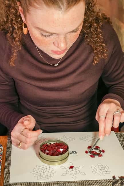 Istanbul: Mosaic Candle Holder Workshop - Tea, treats, and the drying pause