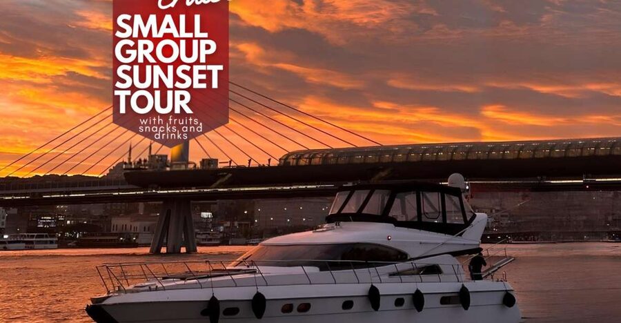 Istanbul: Small-Group Luxury Yacht Sunset Cruise w/ Snacks - Boarding at Karaköy