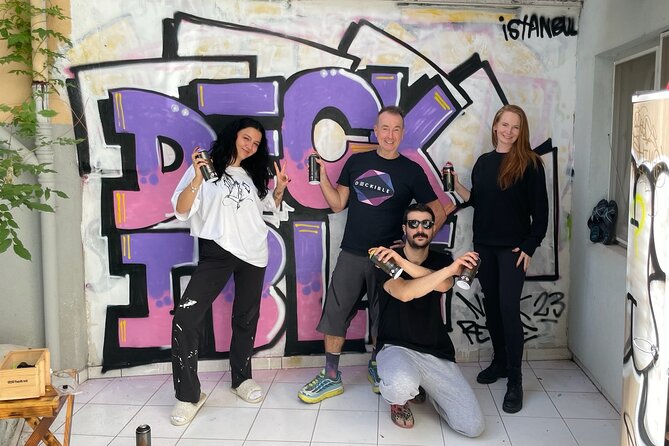 Istanbul Street Art Experience with Local Artists at Home Garden - The Garden Wall and the Spray-Paint Finish