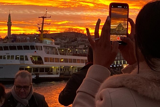 Istanbul Sunset Cruise on the Bosphorus - The old city, Galata Bridge, and the return route