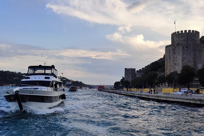 Istanbul Sunset Cruise With Luxury Yacht On Bosphorus - Rumeli Fortress at the narrowest crossing