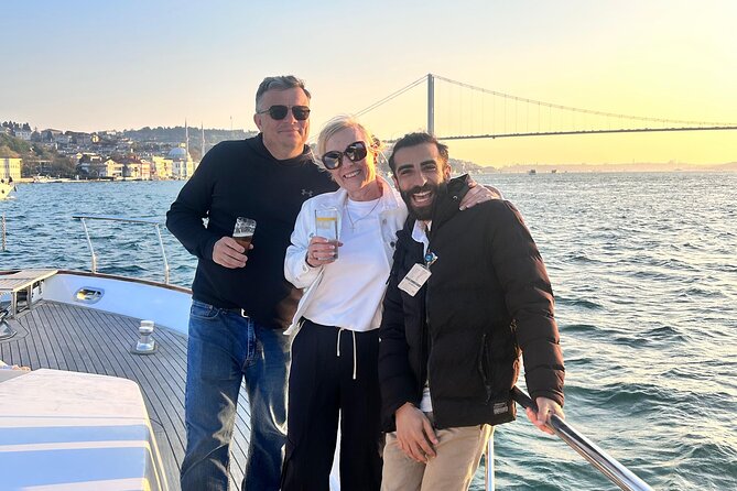 Istanbul Sunset Yacht Cruise on the Bosphorus with Transfers - Galatasaray Island and the northern stretch