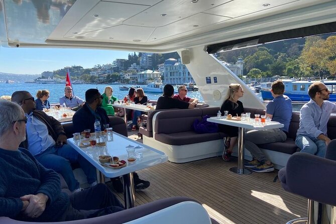 Luxury Bosphorus Yacht Cruise – Stopover in Asian Side - Tea, snacks, and space to move around