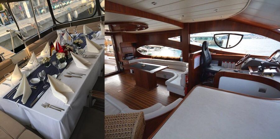 Luxury Private Yacht Rental - Snacks, drinks, and onboard comfort