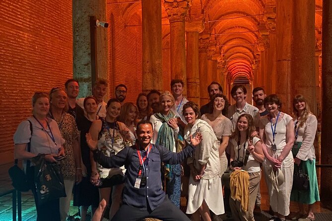 Private Guided Basilica Cistern Tour with Skip the Line Access - Entering the underground freshwater chamber