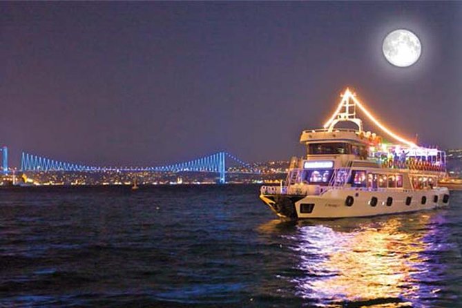 Stage Front Bosphorus Dinner Cruise with Pickup & Drinks included - Boarding at Kabataş around 8:30 PM