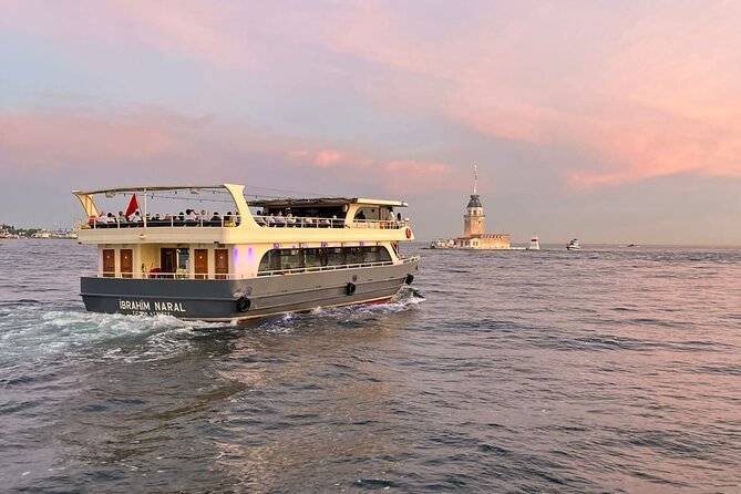 Sunset Cruise with Stop along Asia: Discover Istanbul's Bosphorus - Galata Bridge and the first city views
