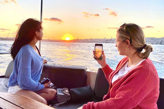 Sunset or Daytime Istanbul Guided Luxury Yacht Cruise with Snacks - Boarding near the Galata side