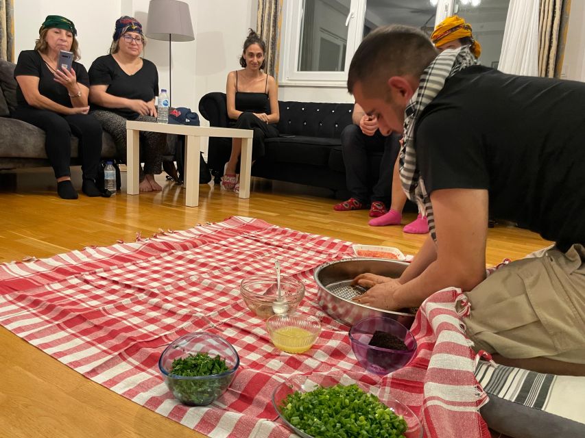 Traditional Home Dinner Night with Çiğköfte - Learn and Eat - Settling in with Burak and his family